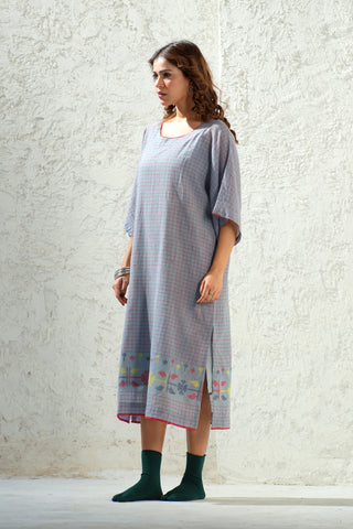 Jamdani - Artisanal Daman Kimono Dress