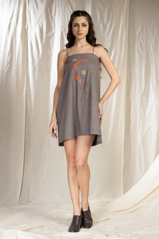 Rectangular Play- Spaghetti Applique Dress