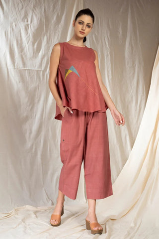Eco Angles- Khadi Applique Co-Ord Set