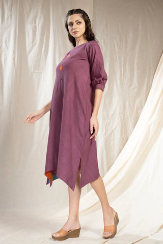 Modern Duality-Minimal Organic Khadi Reversible Dress