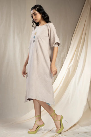 Modern Duality-Minimal Organic Khadi Reversible Dress