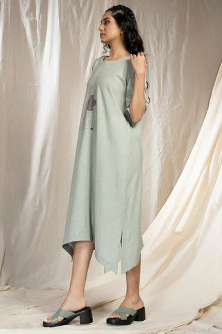 Artisan made Slim Fit Khadi Fabric Dress