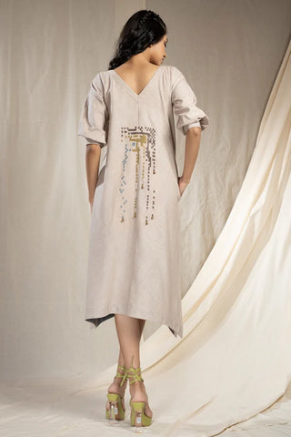 Modern Duality-Minimal Organic Khadi Reversible Dress
