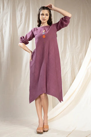 Modern Duality-Minimal Organic Khadi Reversible Dress