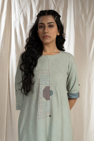 Artisan made Slim Fit Khadi Fabric Dress