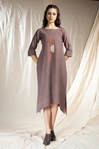 Artisan made Slim Fit Khadi Fabric Dress