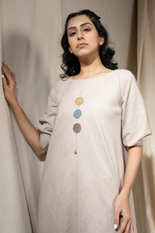 Modern Duality-Minimal Organic Khadi Reversible Dress