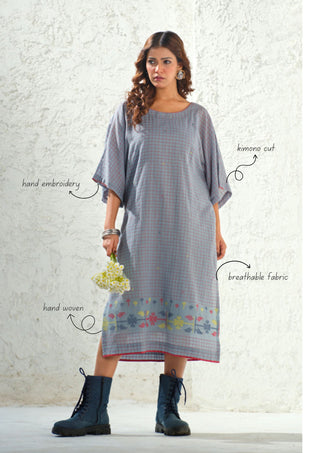 Jamdani - Artisanal Daman Kimono Dress