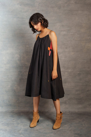Sustainable Women Khadi Dress with Hand Embroidery – Ethically Crafted