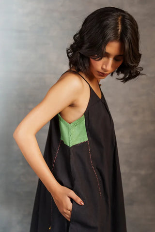 Sustainable Women Khadi Dress with Hand Embroidery – Ethically Crafted