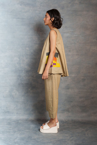 House on hill – limited edition handcrafted khadi co-ord set - free size