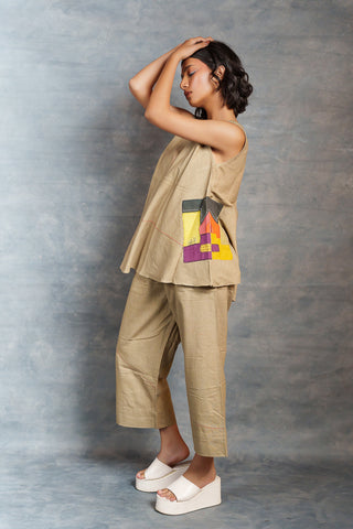 House on hill – limited edition handcrafted khadi co-ord set - free size