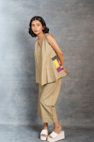 House on hill – limited edition handcrafted khadi co-ord set - free size