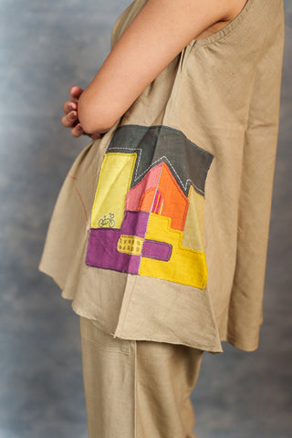House on hill – limited edition handcrafted khadi co-ord set - free size