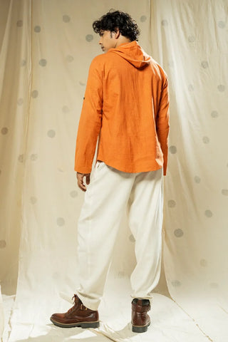 Urban Looms- Ethically - Made Men's Full Sleeve Hooded Kurta
