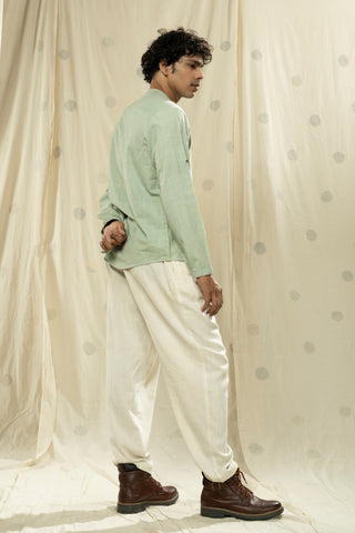 Hand Woven - Hand Spun Organic Men Round Neck Kurta