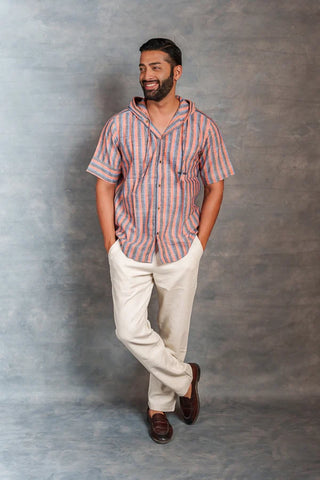Urban Khadi: Sustainable Handspun Hoodie with Front Pockets