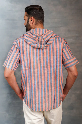 Urban Khadi: Sustainable Handspun Hoodie with Front Pockets