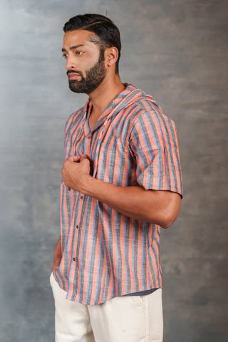 Urban Khadi: Sustainable Handspun Hoodie with Front Pockets