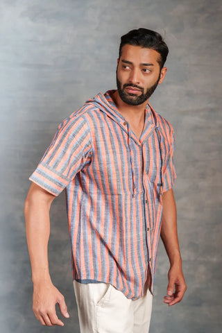 Urban Khadi: Sustainable Handspun Hoodie with Front Pockets