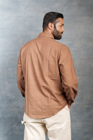 Minimalist Handwoven Khadi Shirt – Full Sleeve Elegance