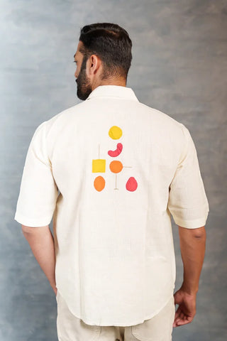 Handwoven Khadi Short Sleeve Shirt – Classic Ivory