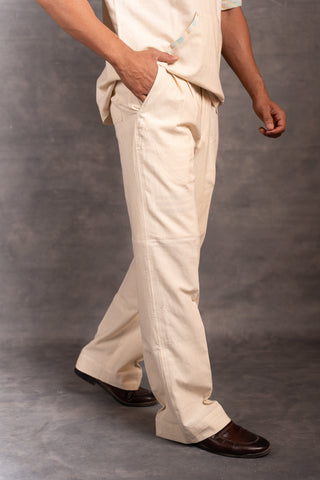 Handwoven khadi hoodie with hand applique & foldable full sleeves – artisan made - dress