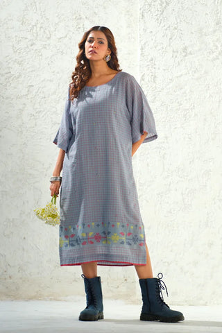 Jamdani - Artisanal Daman Kimono Dress