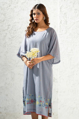 Jamdani - Artisanal Daman Kimono Dress
