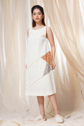 Hand Woven - Sleeveless Mid Length Big Star Dress