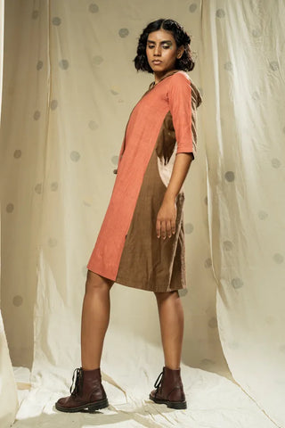 Hand Crafted - Organic Khadi Hoodie Dress
