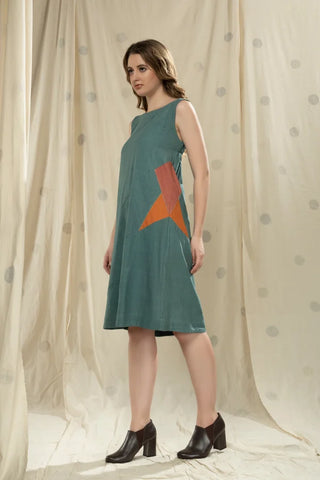 Starry Elegance- Ethically Made Big Star Dress