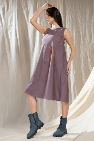 Triangular Tales-Ethically Made Knee Length Dress