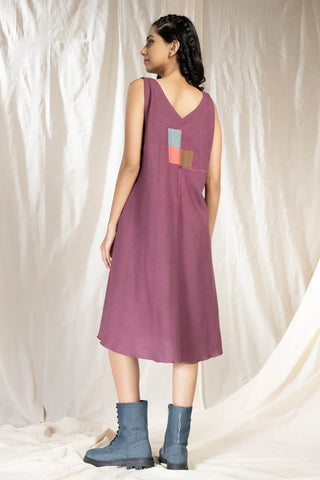 Square Symphony-Ethically Made Sleeveless Dress