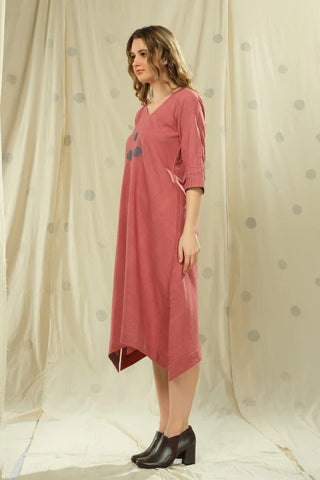 Polka Pops-High-Low Hand Applique Dress
