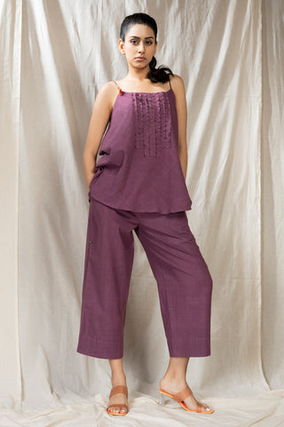 Simple Essence- Climate-Friendly Purple Affair Co-Ord Set