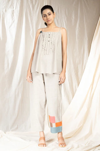 Patch Party-Grey Spaghetti Co-Ord Set