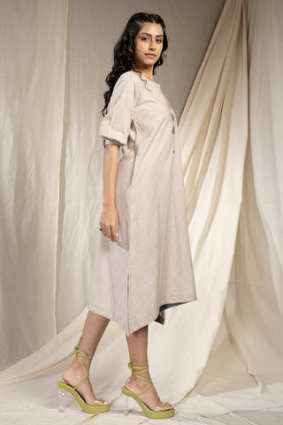 Hand Woven - Hand Spun Organic Khadi Reversible Dress