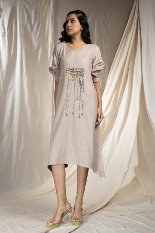 Hand Woven - Hand Spun Organic Khadi Reversible Dress