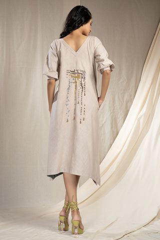 Hand Woven - Hand Spun Organic Khadi Reversible Dress