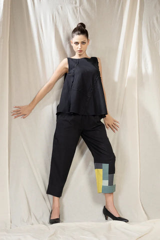 Patch Party-Jade Black Co-Ord Set