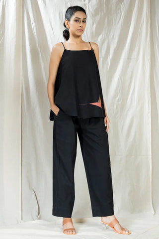 Eco Angles- Black Applique Co-Ord Set
