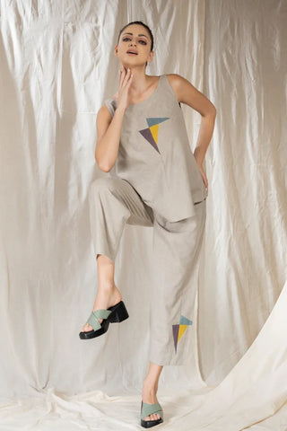 Eco Angles-Applique Co-Ord Set