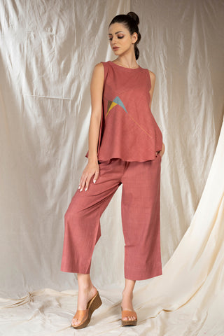 Eco Angles- Organic Living Applique Co-Ord Set