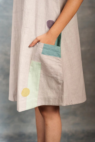 Handcrafted Khadi Applique Ensemble – Timeless Elegance, Ethically Made