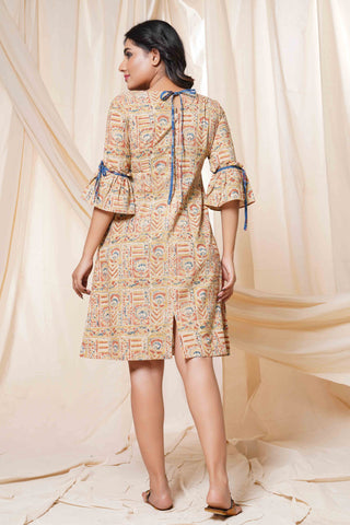 Thread Game - GAMTHI BLOCK PRINT KURTI
