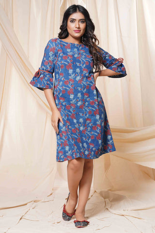 Thread Game - GAMTHI BLOCK PRINT KURTI